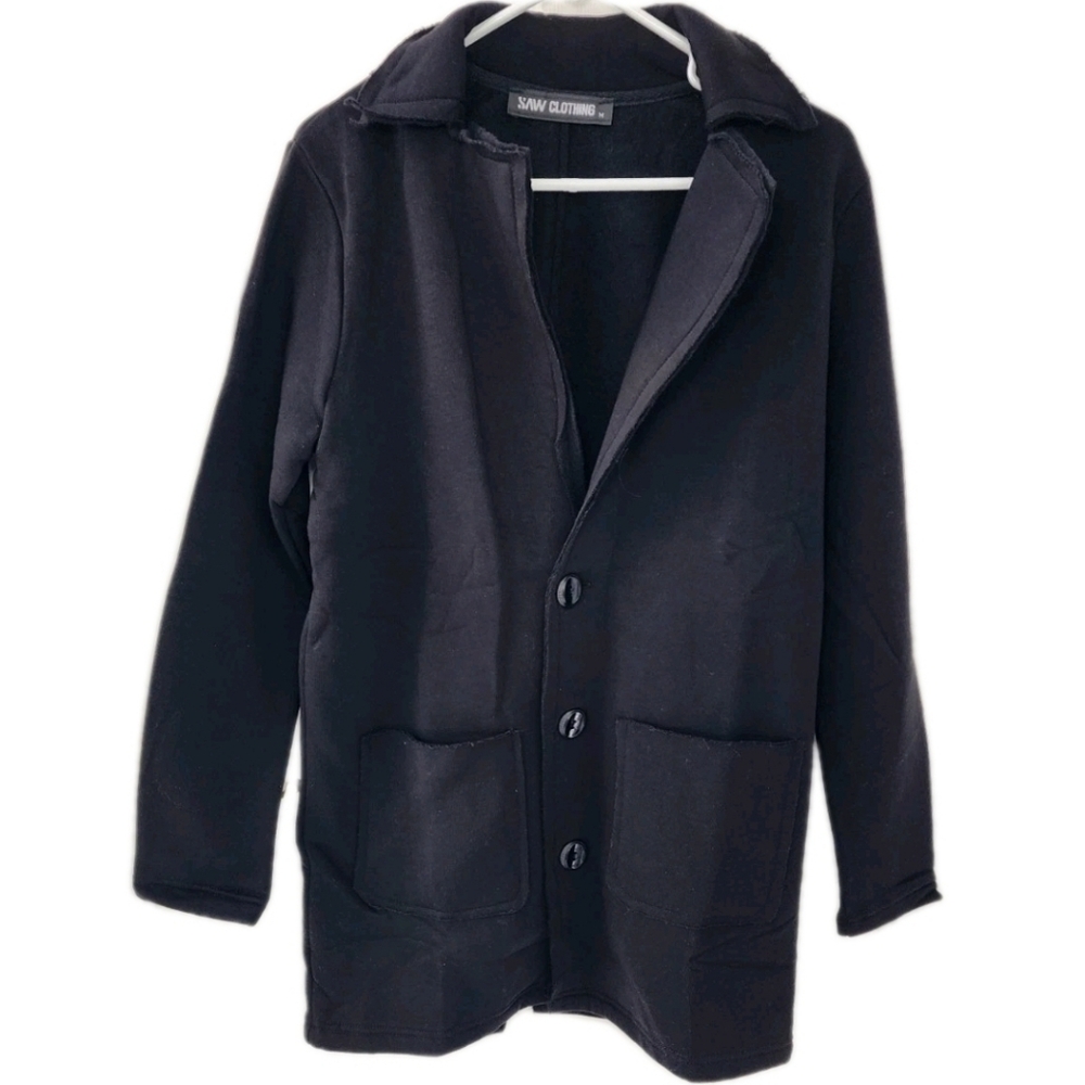 NWOT SAW Clothing Men's Greek Cardigan Jacket Fleece Casual Style Size M